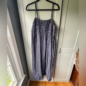 Women’s a new day blue striped maxi dress - size XL